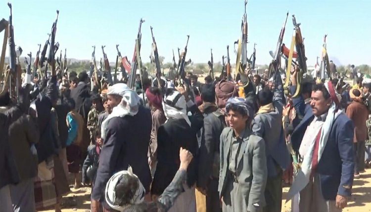 وقفة قبلية مسلحة لأبناء وقبائل ال سالم بصعدة لإعلان النفير العام وتنديدا بجريمة العدوان في مديرية كتاف3