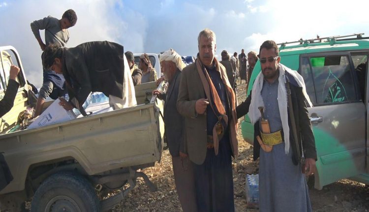 زيارة وقافلة مقدمة من ابناء الجرشة بذمار للمجاهدين المرابطين بالبيضاء 3