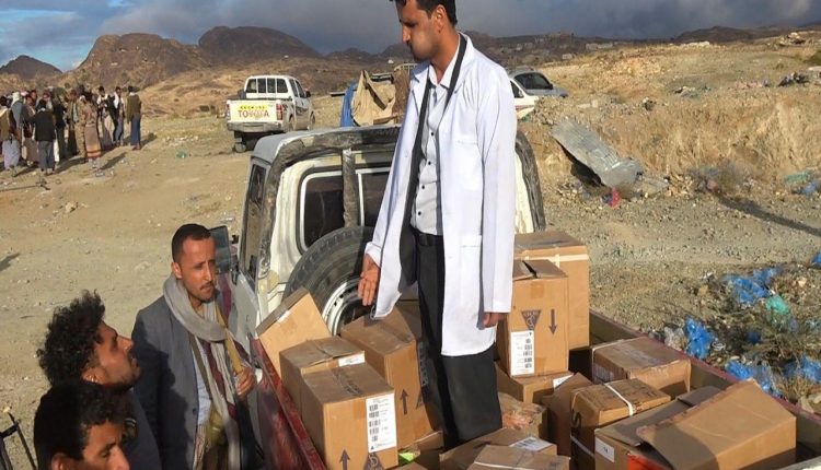 زيارة وقافلة مقدمة من ابناء الجرشة بذمار للمجاهدين المرابطين بالبيضاء 4